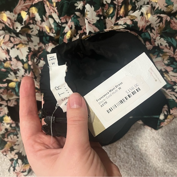 ASTR the Label Francesca Floral Print Maxi Dress, Size M New w/Tag - Picture 7 of 8